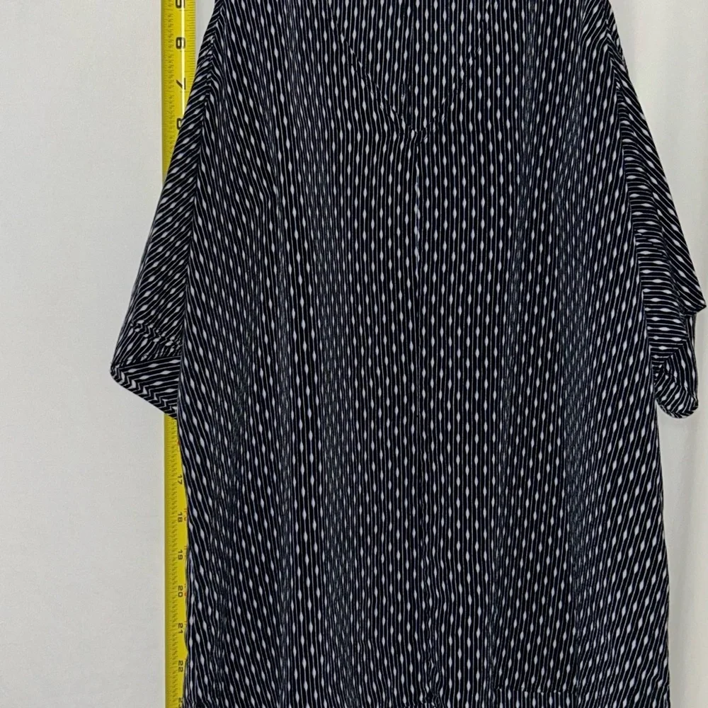 Trouve Black and White Patterned Tank Top‎